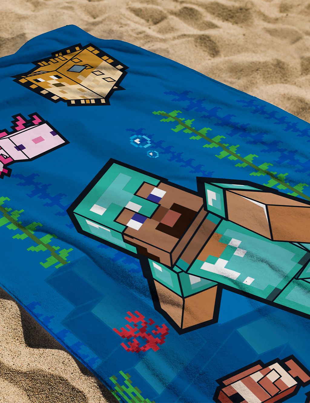 Pure Cotton Minecraft? Kids' Bath Towel