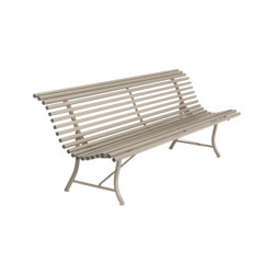 Banc FERMOB Louisiane - Banc de jardin en métal 200cm 4 personnes