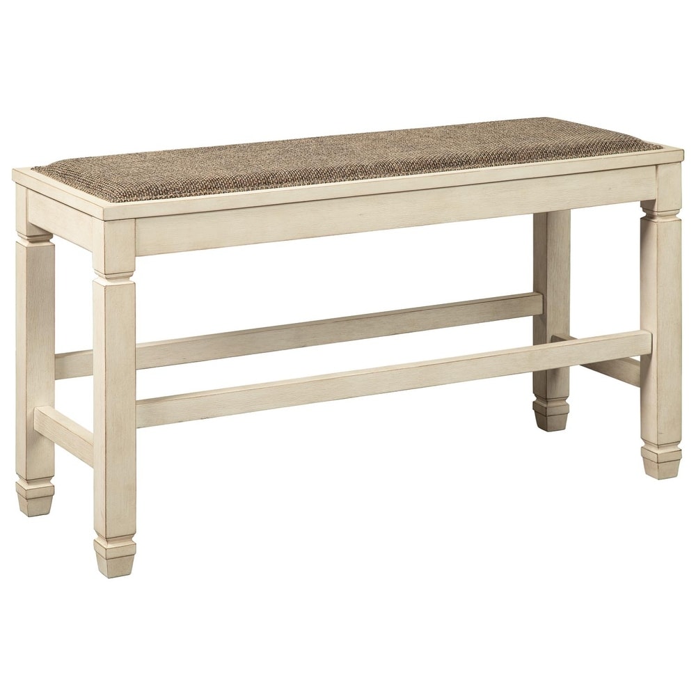 Bolanburg Casual DBL Counter Upholstered Bench  White