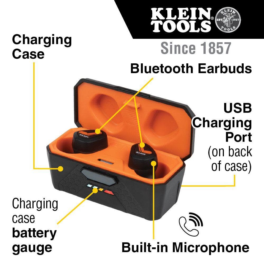 Klein Tools Bluetooth Jobsite Earbuds AESEB1 from Klein Tools