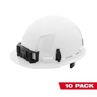 MW BOLT White Type 1 Class E Front Brim Non-Vented Hard Hat with 6-Point Ratcheting Suspension (10-Pack) 48-73-1120X10