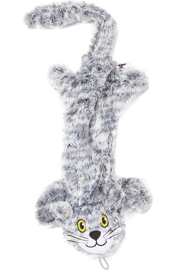 Steel Dog Grey Flat Cat Plush Toy