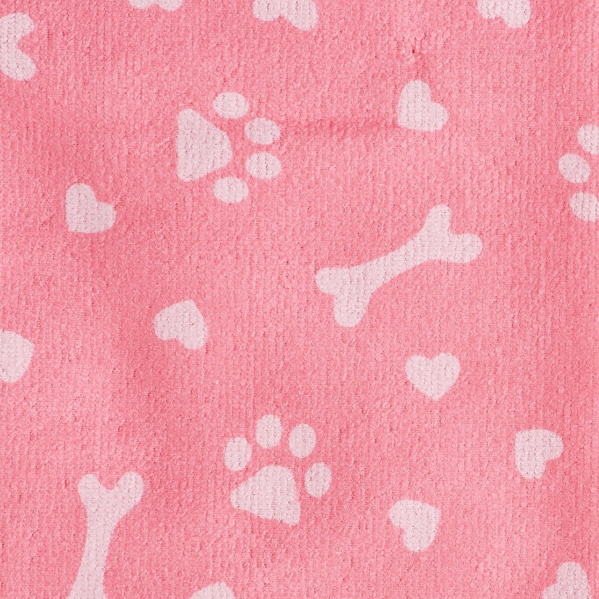 Bone Dry Printed Hearts Microfiber Dog Bath Towel