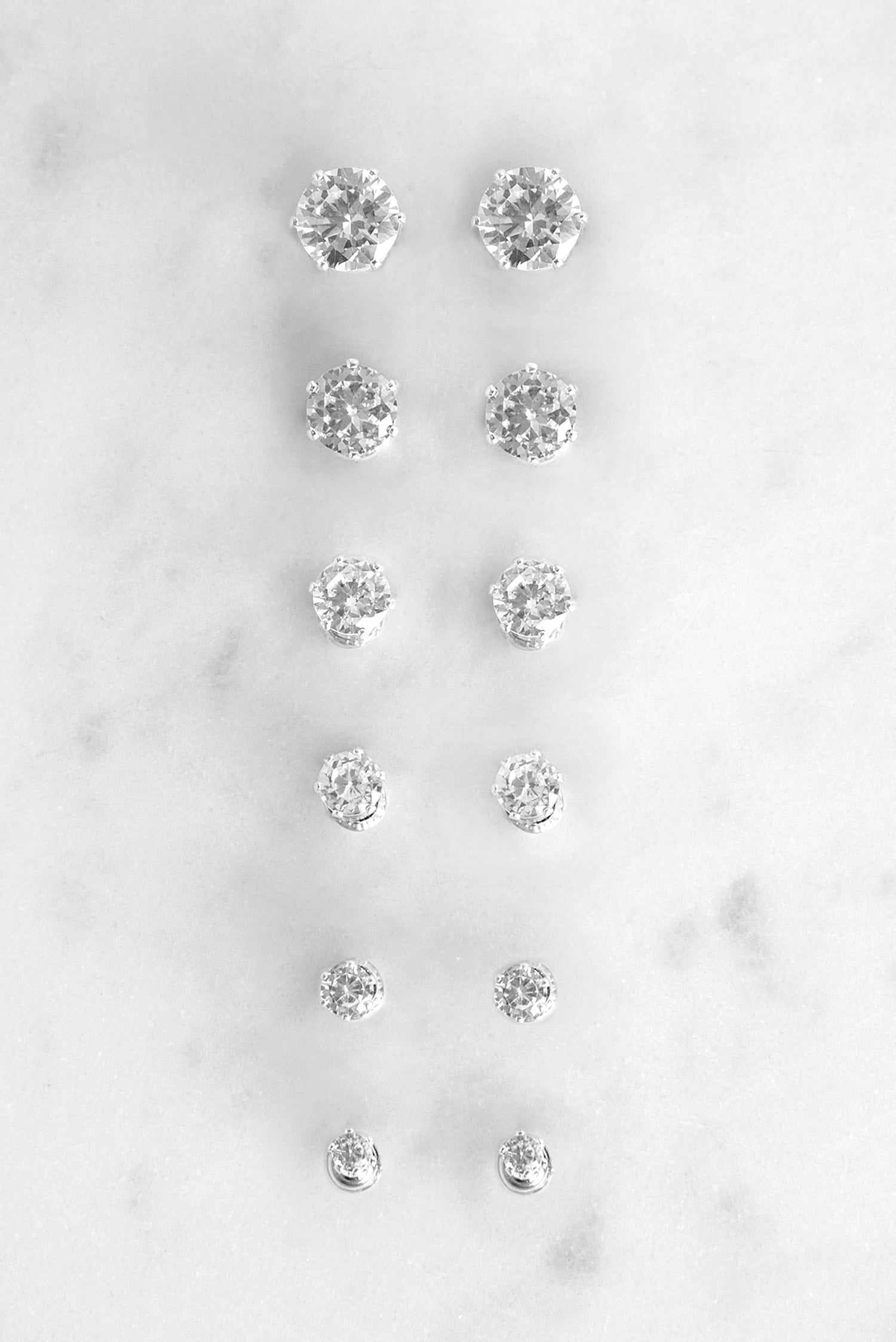 Cubic Zirconia Studs Set