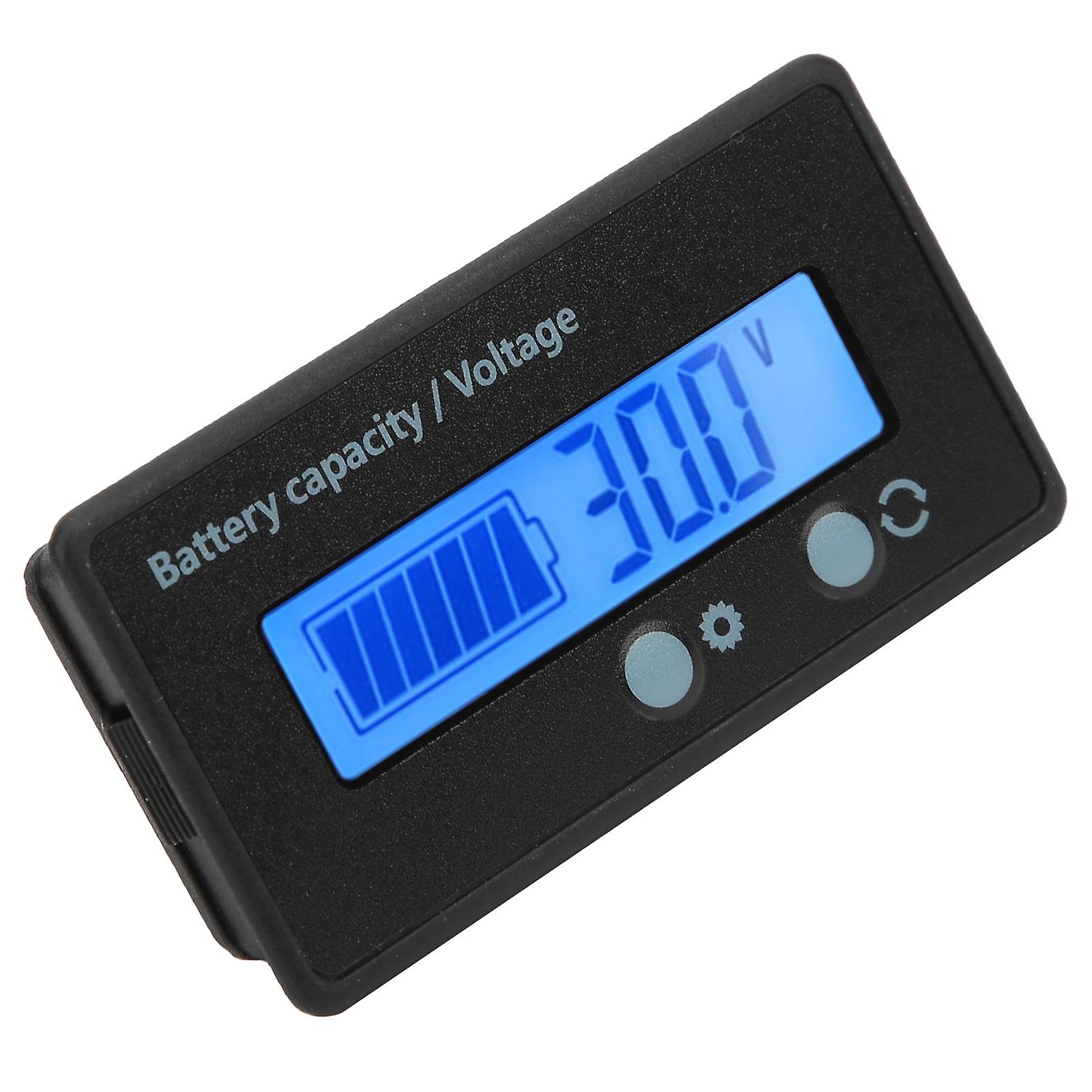 Dc10100v Lcd Screen Battery Level Indicator Voltmeter Voltage Tester Blue Backlight