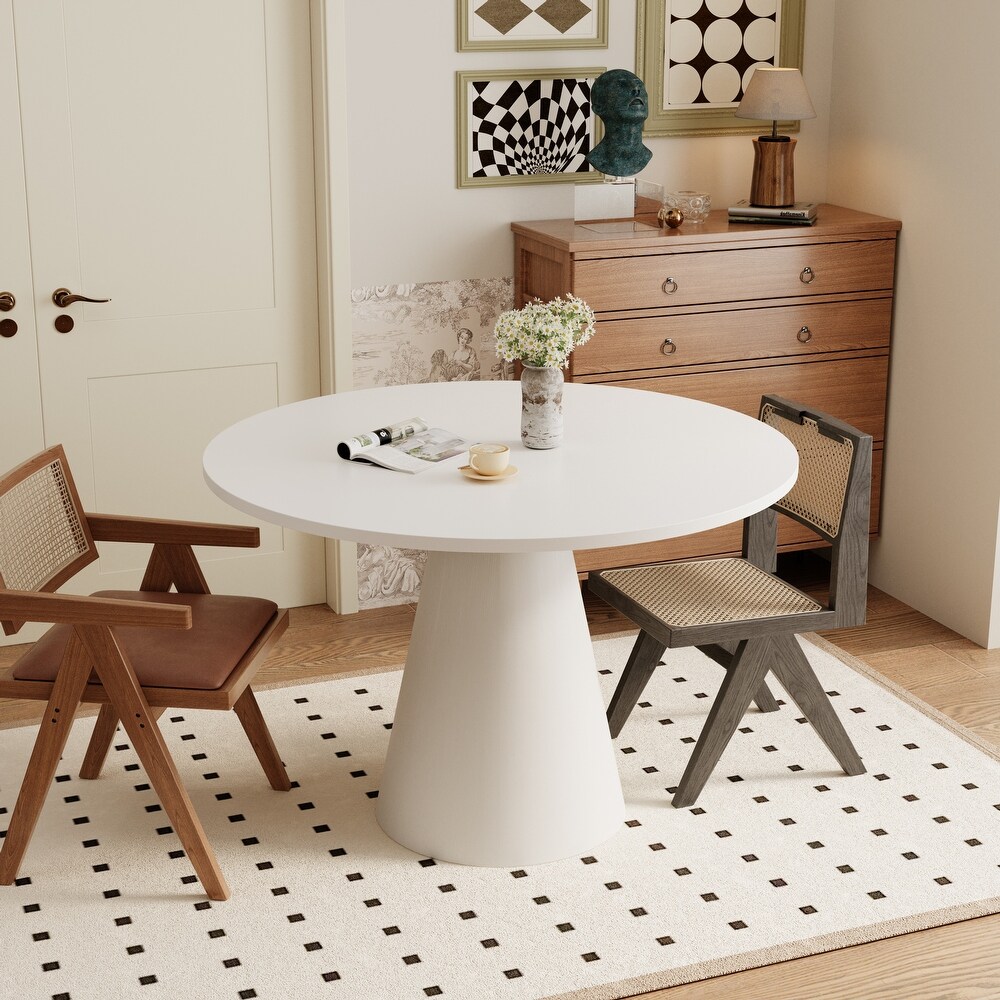 Retro Round Dining Table for Living Room Dining Room