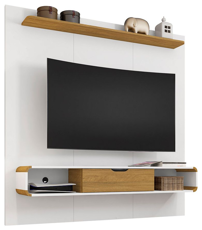 Manhattan Comfort Camberly Floating Entertainment Center 3 Shelves  Decor Shelf   Contemporary   Entertainment Centers And Tv Stands   by Manhattan Comfort  Houzz