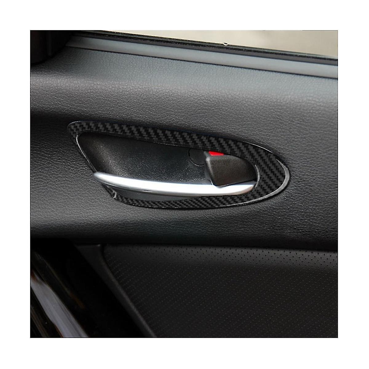 For Rx8 -8 2004-2008 Carbon Fiber Inner Door Handle Trim Stickers Car Interior Accessories