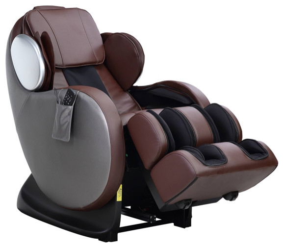 ACME Pacari Massage Chair in Chocolate PU   Massage Chairs   by Homesquare  Houzz