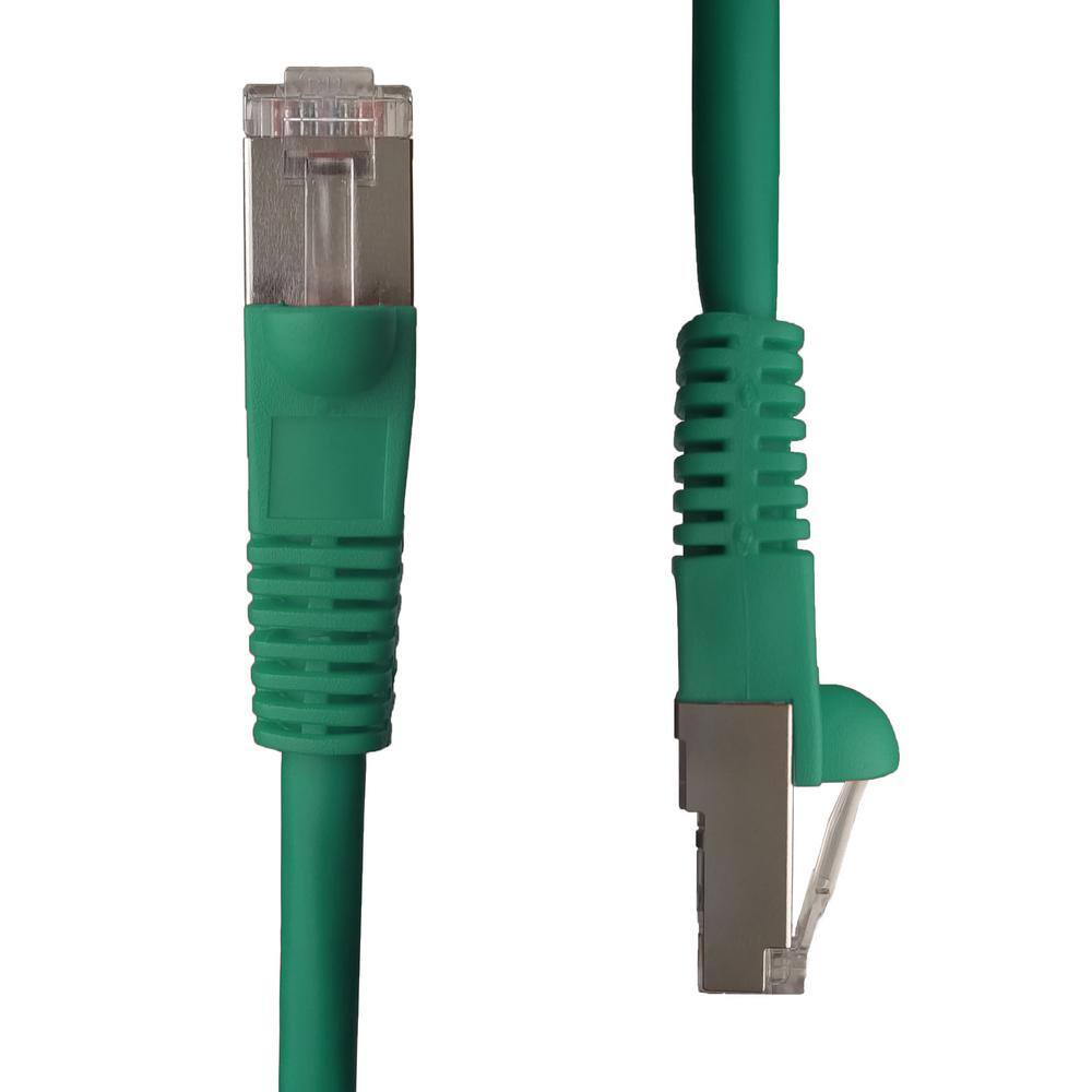 NTW 50 ft. Cat5e Snagless Shielded (STP) Network Patch Cable Green 345-S5E-050GN