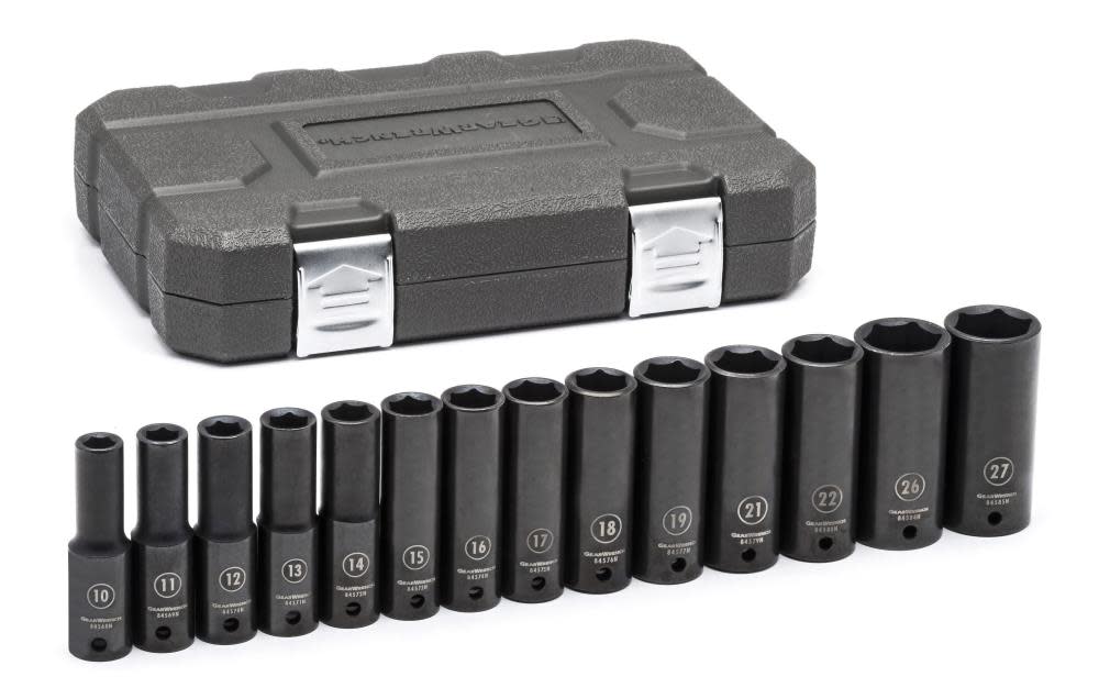 GEARWRENCH Impact Socket Set 14 pc. 1/2 In. Drive 6 Point Metric Deep 84955N from GEARWRENCH