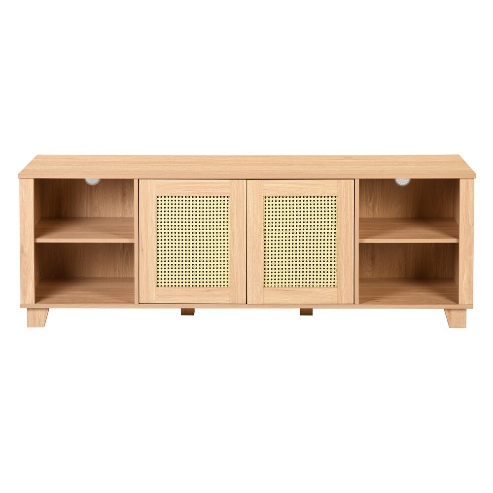 Rattan TV Stand for TV up to 70\