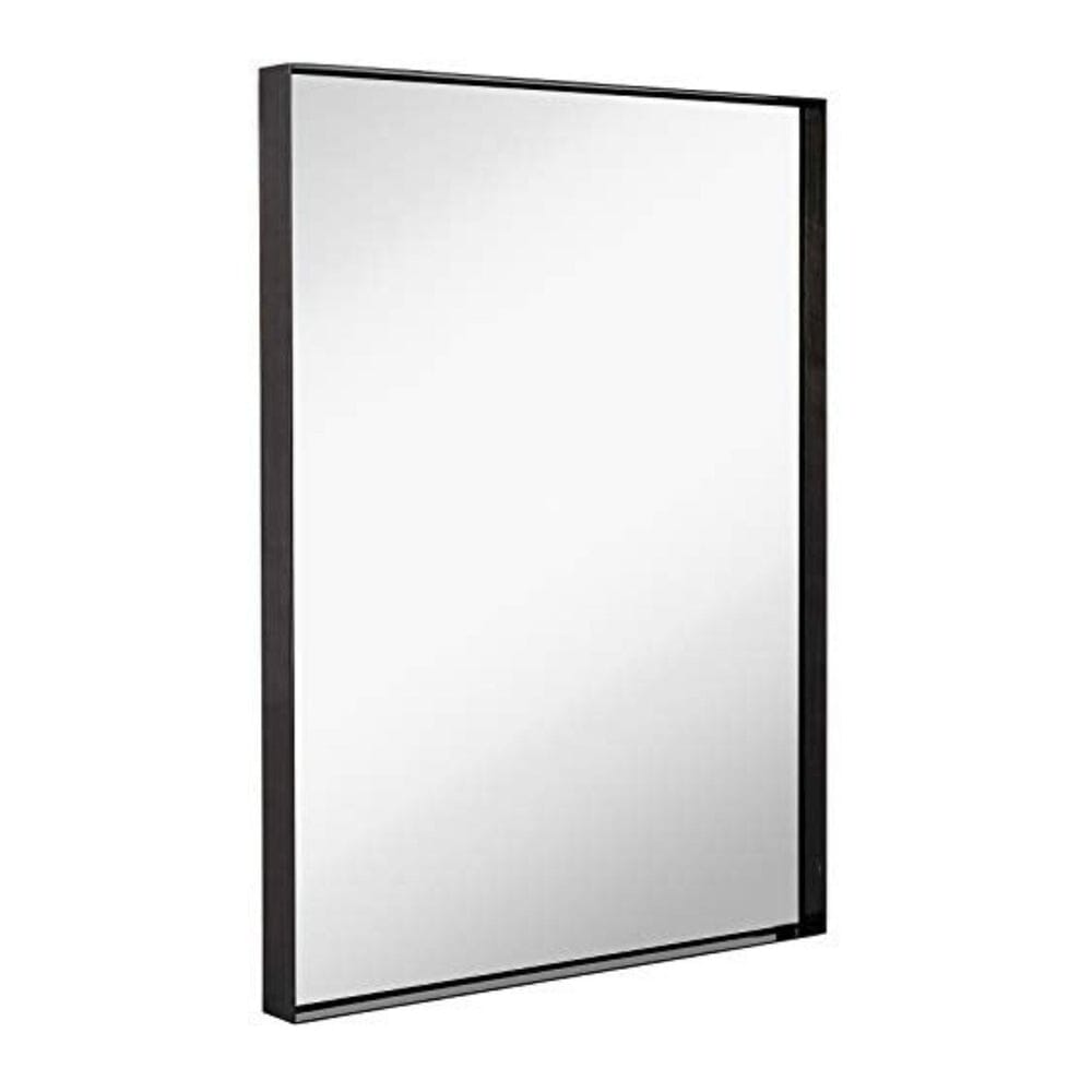 Contemporary Brushed Metal Wall Mirror (22