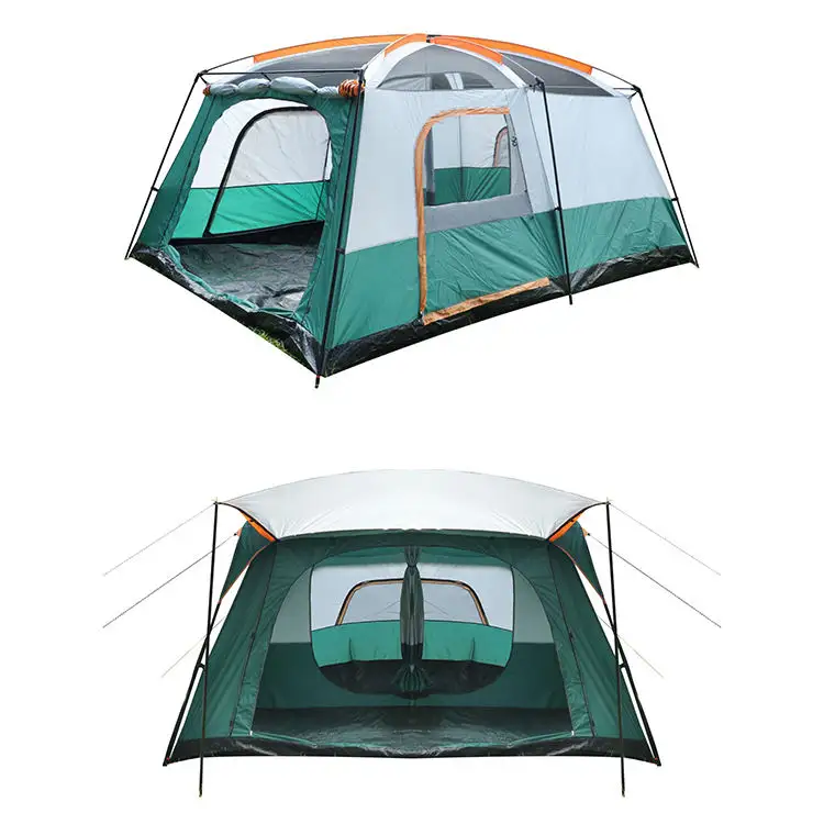 Wholesale cheap large space family camping tent waterproof ventilation camping hiking tent