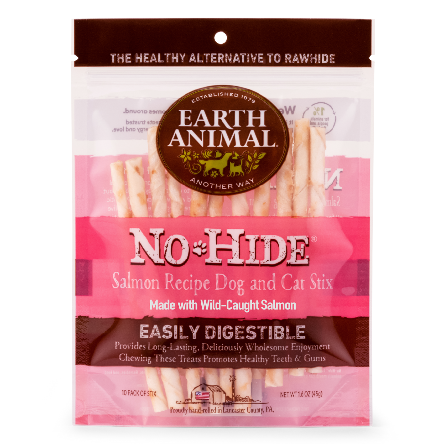 Earth Animal No Hide Salmon Stix Dog Treats 10pk