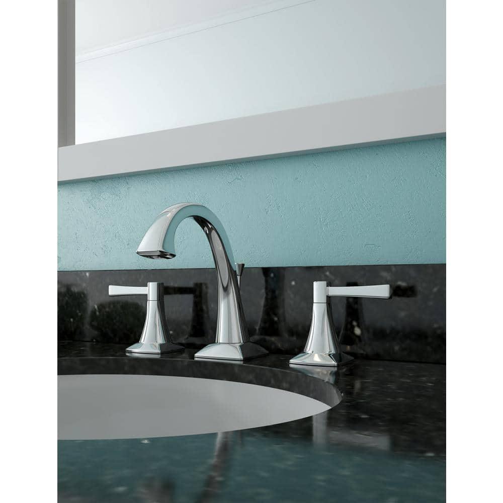 Design House Perth 8 in Widespread 2Handle Bathroom Faucet in Satin Nickel