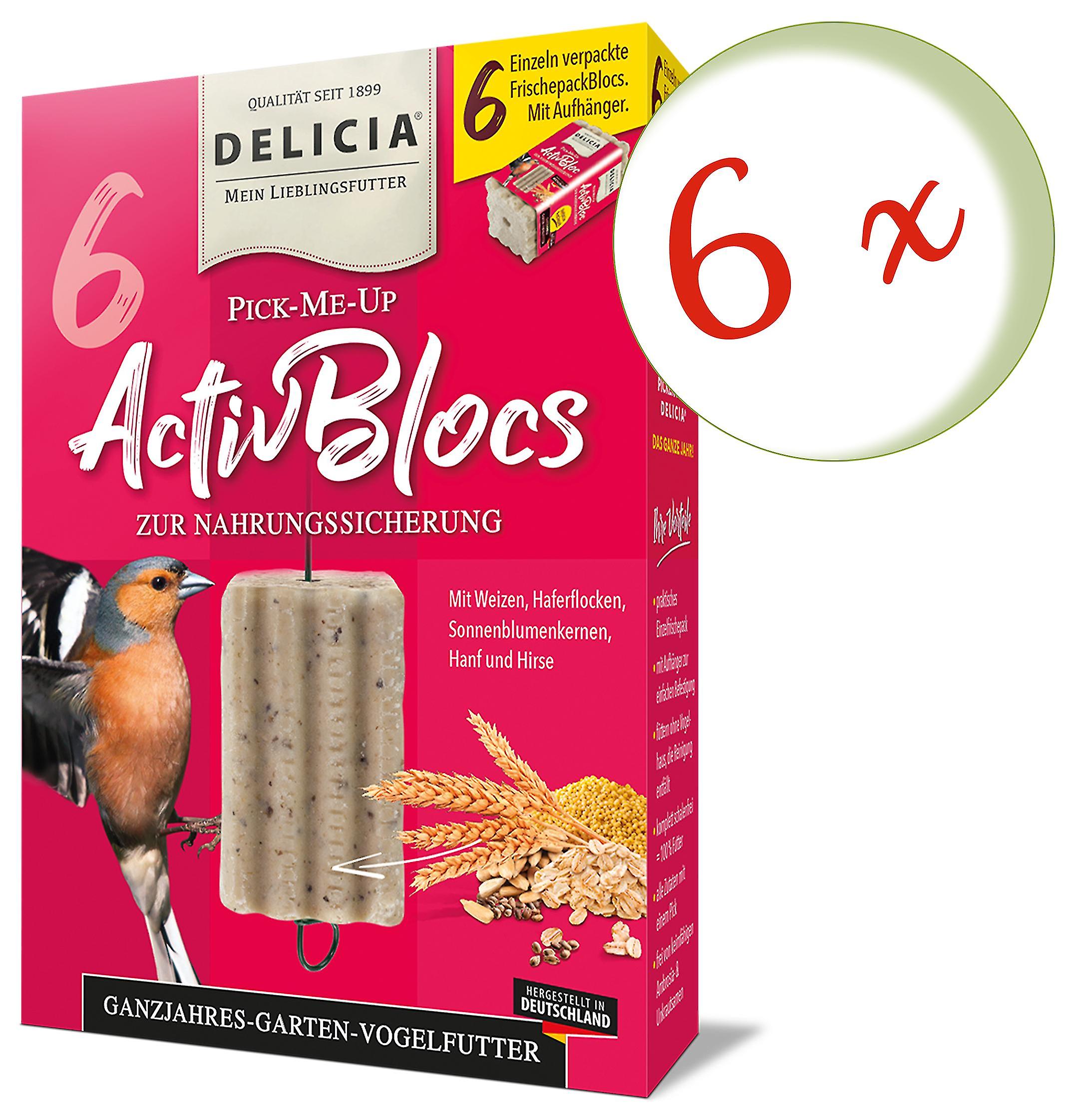 6 x FRUNOL DELICIAÂ® DeliciaÂ® Pick-Me-Up Aktivblocs， 6 StÃ¼ck