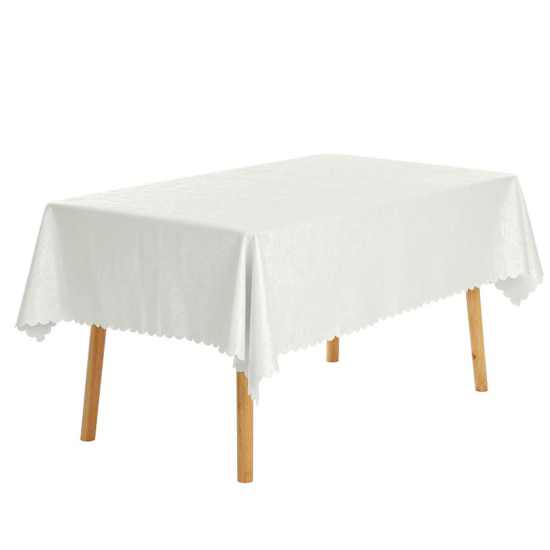 Rectangle Pvc Wrinkle-resistant Washable Suitable Restaurant Table Cover 1 Pc， 47 X 47