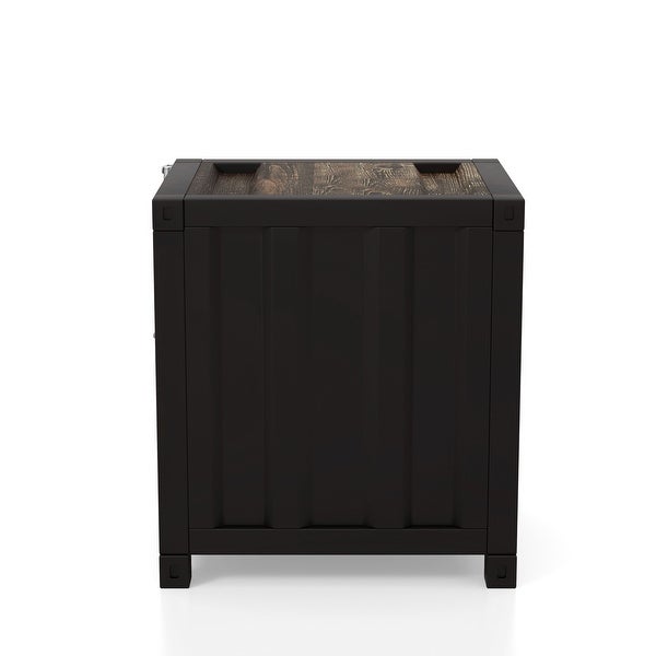 Furniture of America Arn Urban Metal 18-inch Storage Side Table