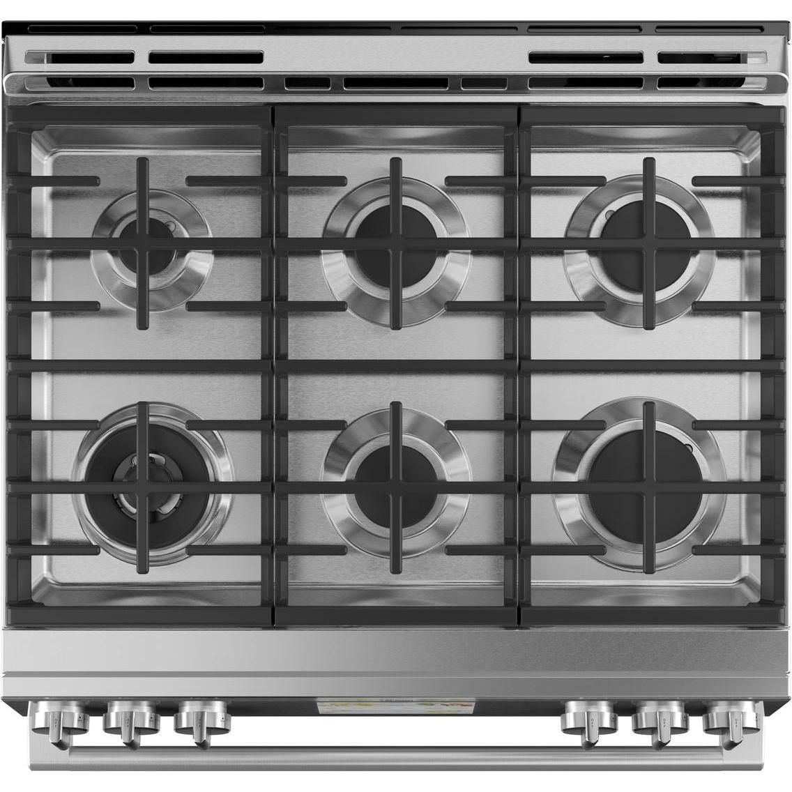 Caf¨¦ 30-inch Slide-in Dual-Fuel Range with Convection Technology CC2S900M2NS5