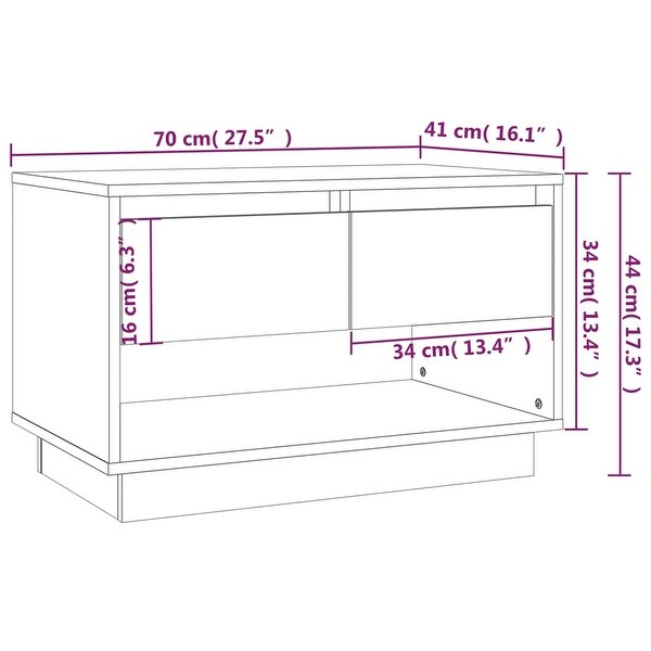 TV Cabinet Concrete Gray 27.6