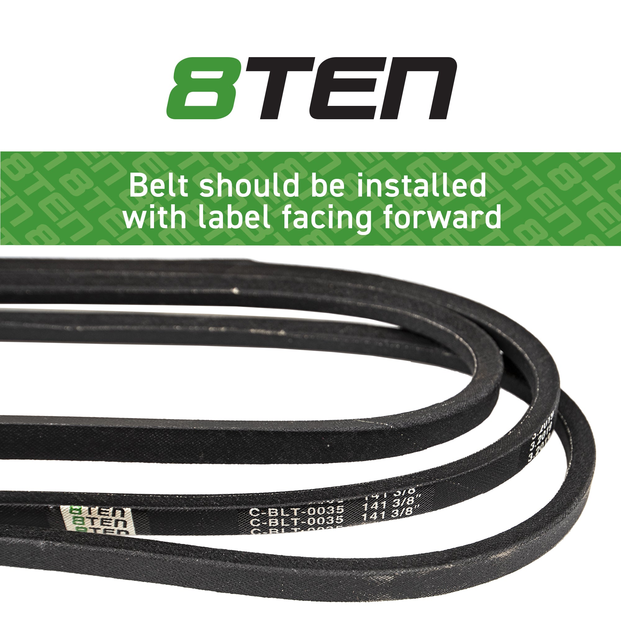 8TEN Deck Belt for John Deere 60 inch 737 757 777 Ztrak TCU13198 810-CBL2257T