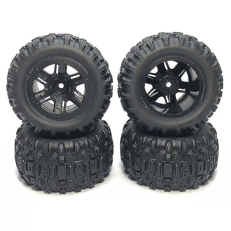 4pcs Rubber Tire Tyre Wheel For Go H16h H16e H16p 1/16 Rc Car Upgrade Parts Spare Accessories