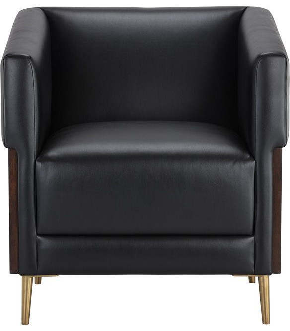 Sunpan Shylo Armchair   Castillo Black   Midcentury   Armchairs And Accent Chairs   by Unlimited Furniture Group  Houzz