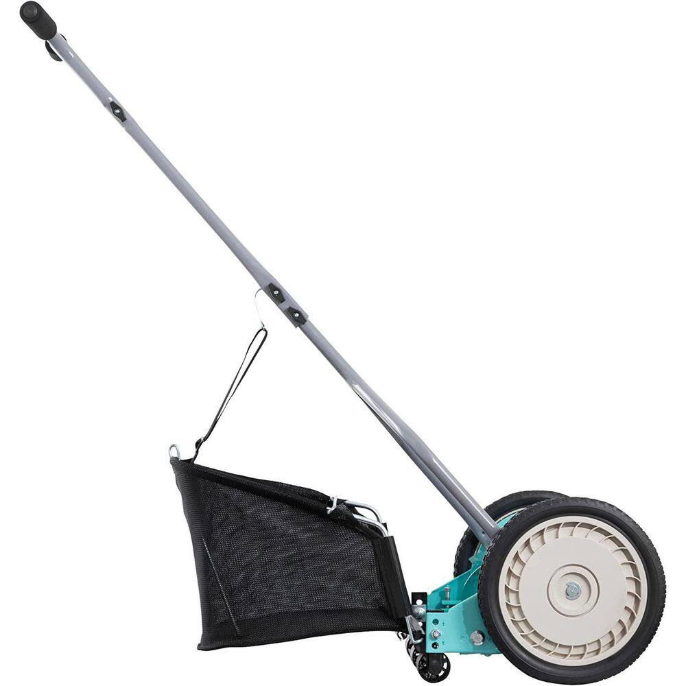 American Lawn Mower Company 14 in. Manual Walk Behind Push Reel Lawn Mower Grass Catcher Included 1304-14GC