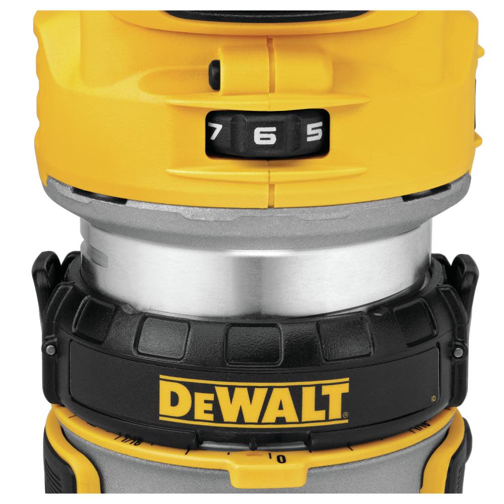 DEWALT 1/4-in Variable Speed Brushless Fixed Cordless Router (Bare Tool)