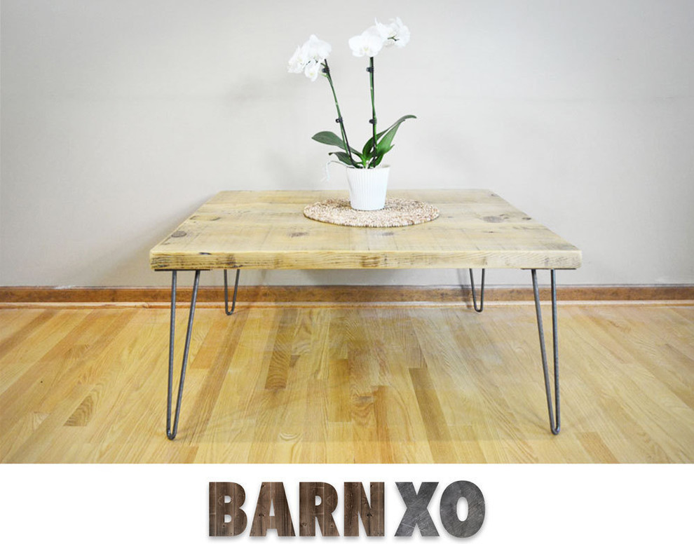 Salvaged Urban Raw Wood Coffee Table 1.65 quotThick   Rustic   Coffee Tables   by Barnxo  Houzz