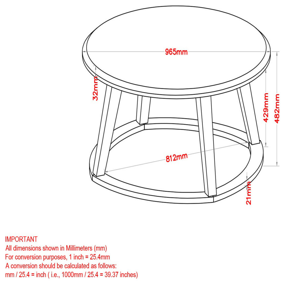 Faux Marble Round Coffee Table   Transitional   Coffee Tables   by HedgeApple  Houzz