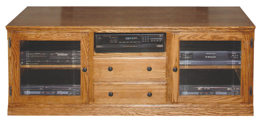 Traditional TV Stand With Drawers   Traditional   Entertainment Centers And Tv Stands   by Oak Arizona  Houzz