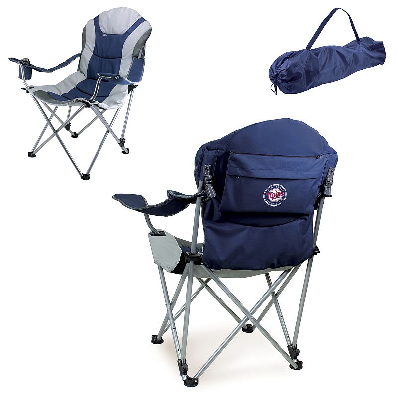 Picnic Time Minnesota Twins Reclining Camp Chair