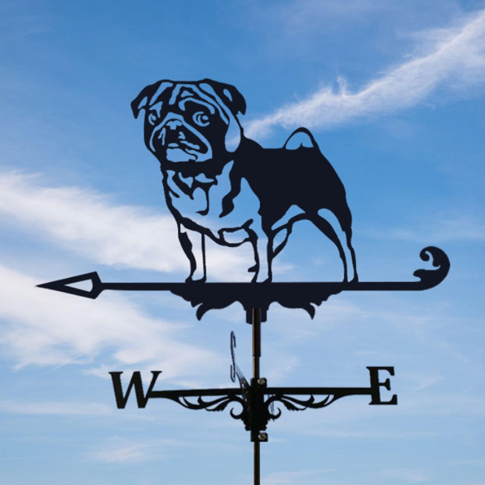 Stainless Steel ， Ornamental Garden Weather Vane， Professional Measuring Tools， for Puppy