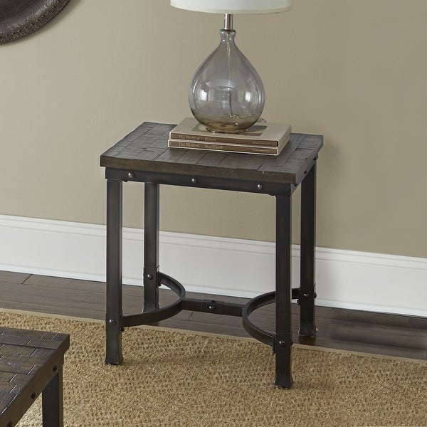 Austin Industrial-style Wood End Table by Greyson Living