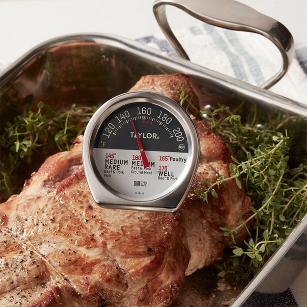 Taylor Leave in Meat Analog Dial Kitchen Thermometer