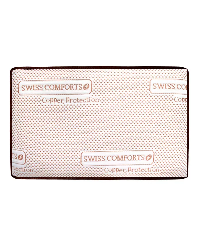 Swiss Comforts Copper Memory Foam Pillow， 22