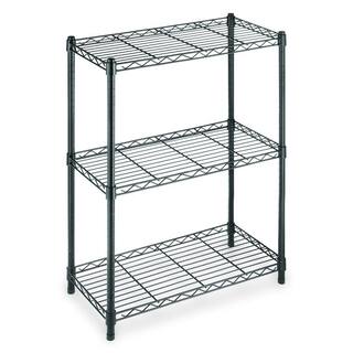 HDX 3-Tier Steel Wire Shelving Unit in Black (24 in. W x 30 in. H x 14 in. D) EH-WSTHDUS-006B