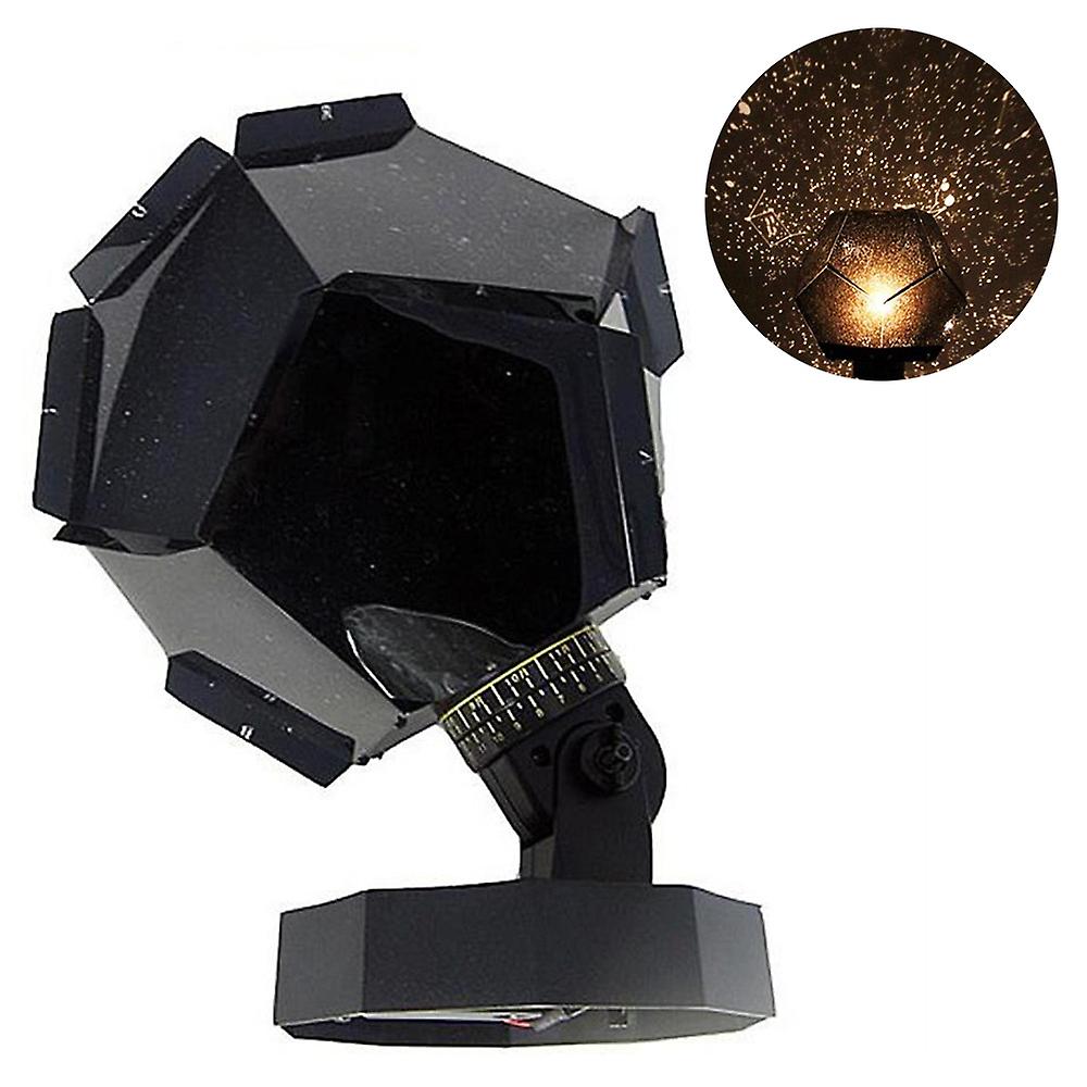 Black Starlight Projection Lamp Led Star Night Light Led Star Projector Lamp Sky Projection Cosmos Night Light Lamp Usb Charging Rechargeable Light Ho