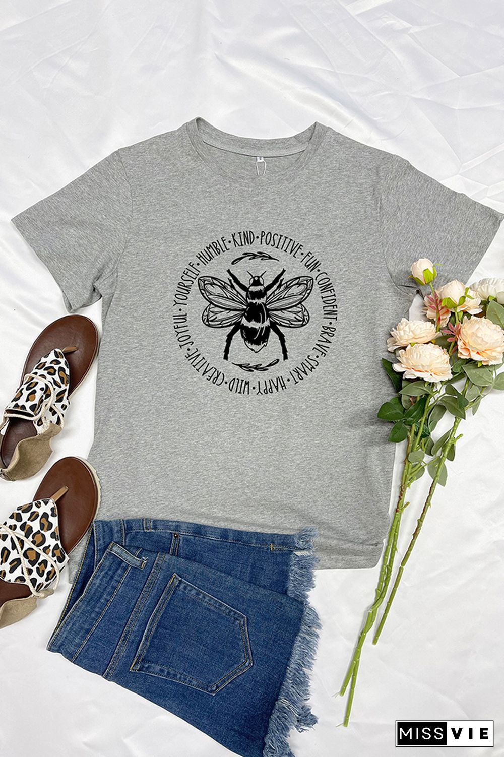 Bee Something Graphic T-Shirt Wholesale