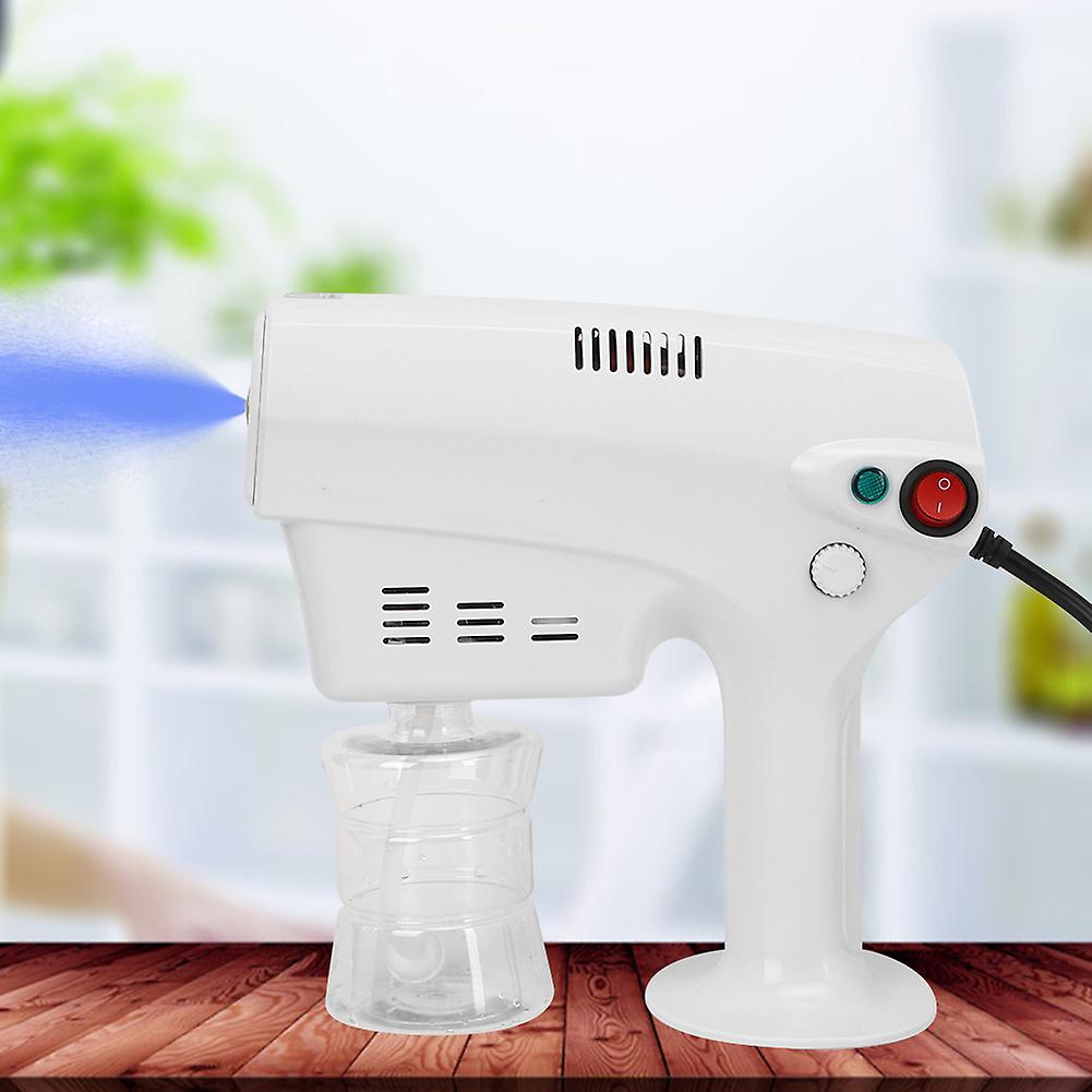 Electric Spray Gun Adjustable Humidification Nano Sprayer Blue Light 1200w 300ml Capacity Us Plug 110vac