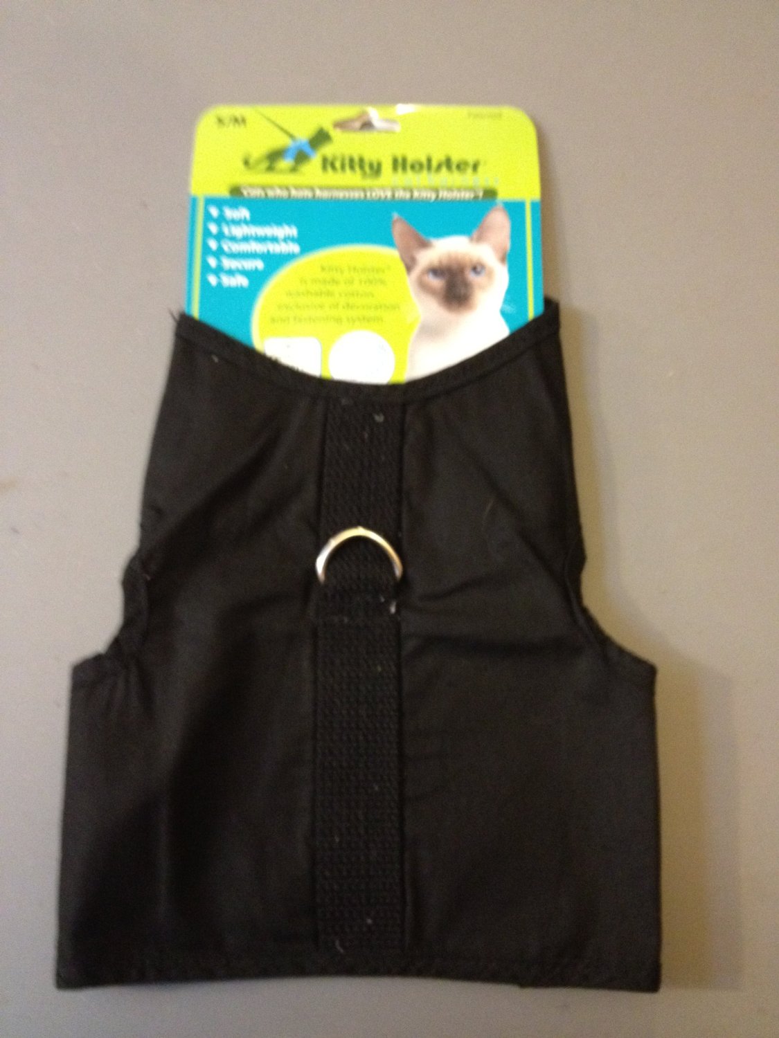 Kitty Holster Cat Harness， Small/Medium， Black