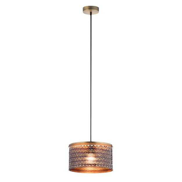 Valerie Drum Pendant Ceiling Light Brushed Brass River Of Goods