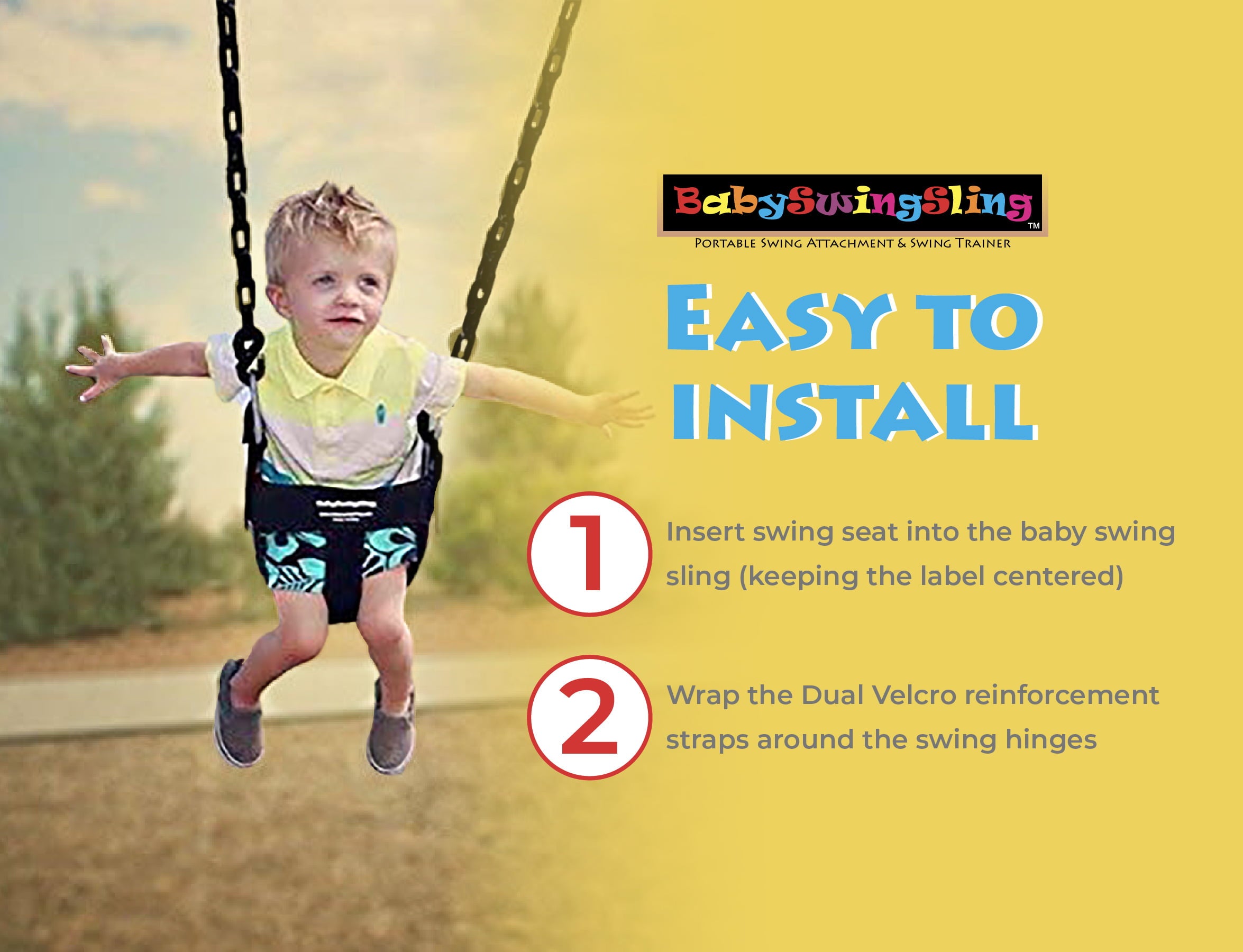 Baby Swing Sling - Portable Baby Swing Attachment for Infants - Toddler Swing Trainer