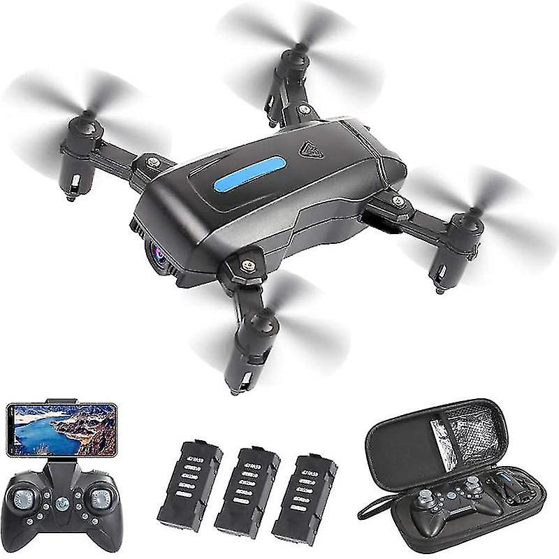 Foldable Mini Drone With 4k Hd Fpv Camera For Kids Adults Wifi Rc Quadcopter Flight Time 40 Minutes Real-time Image Transmission