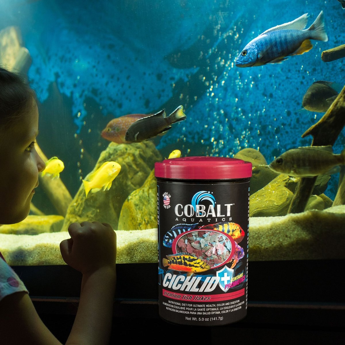 Cobalt Aquatics Cichlid Premium Flakes Fish Food