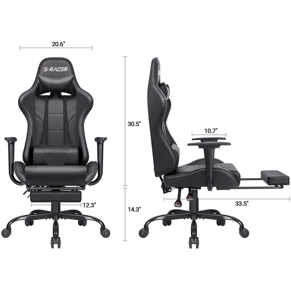 Gaming Chair with Footrest   Ergonomic Desk Chair