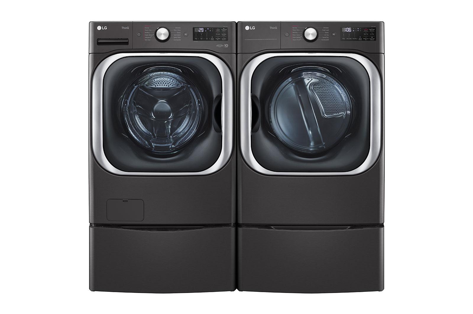 Lg DLEX8900B 9.0 Cu. Ft. Mega Capacity Smart Wi-Fi Enabled Front Load Electric Dryer With Turbosteam™ And Built-In Intelligence