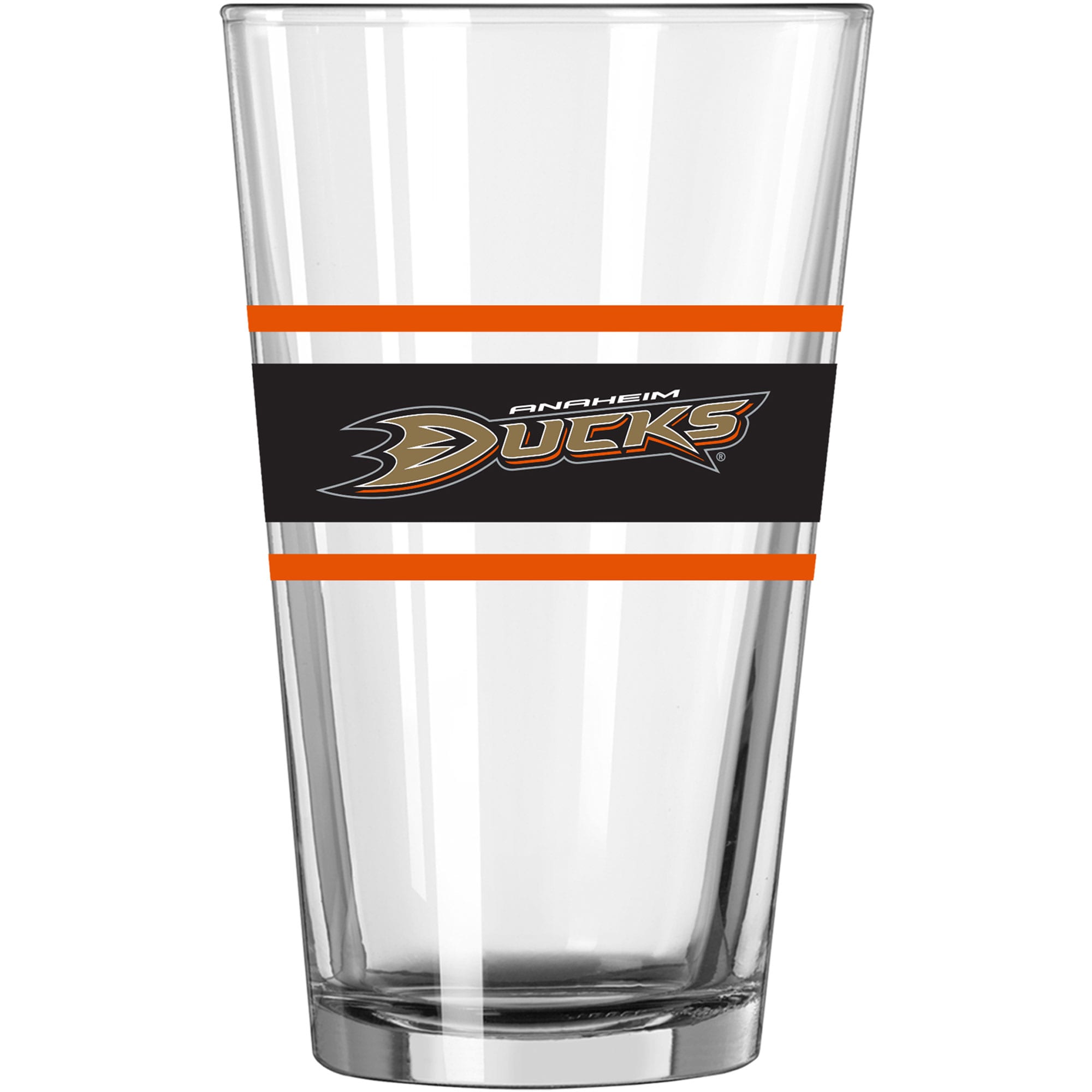 Anaheim Ducks 16oz. Stripe Pint Glass